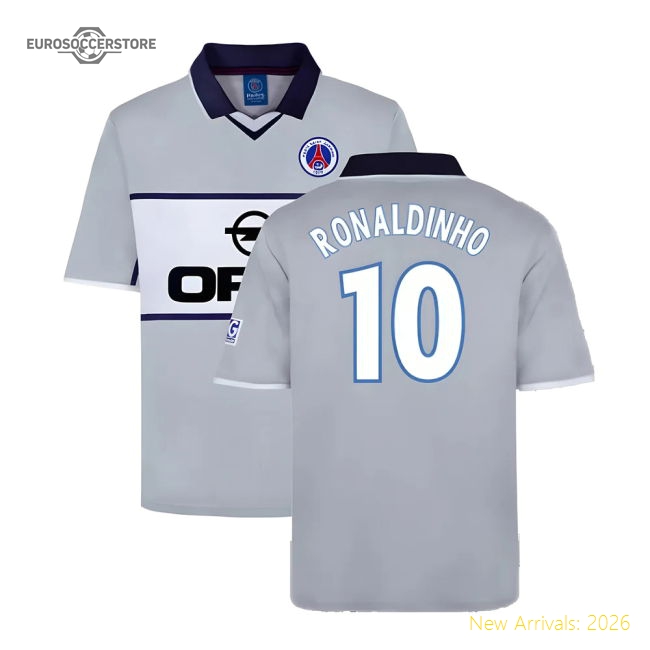 PSG 2000 Paris Saint Germain Away Shirt (RONALDINHO 10)-Vantage Point Soccer